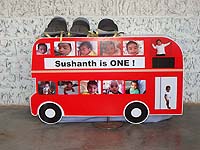 Bus printed Photo Collage